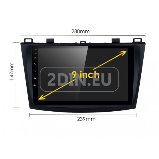 MAZDA 3 - 9" МУЛТИМЕДИЯ / Навигация android 16
